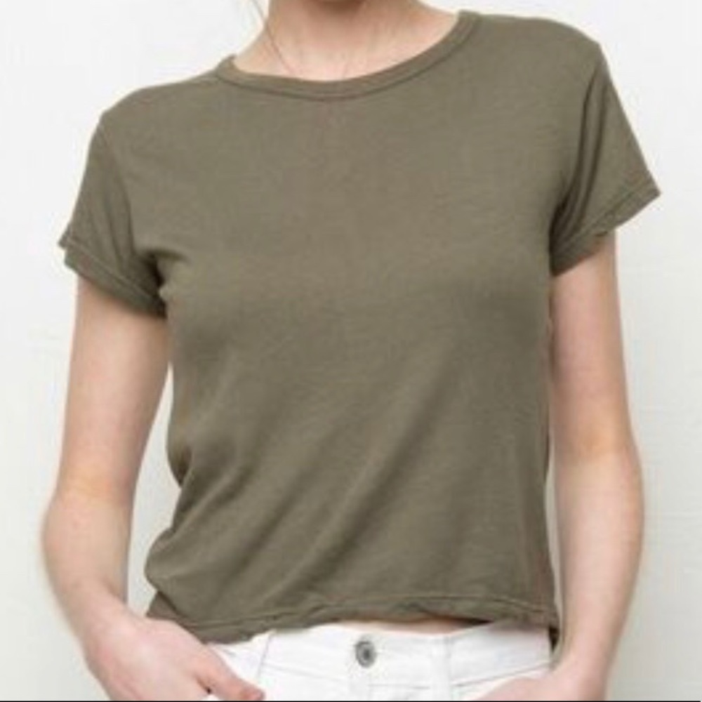 Brandy Melville Cropped Shirt